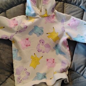 Pokemon White Fleece Jacket h&m